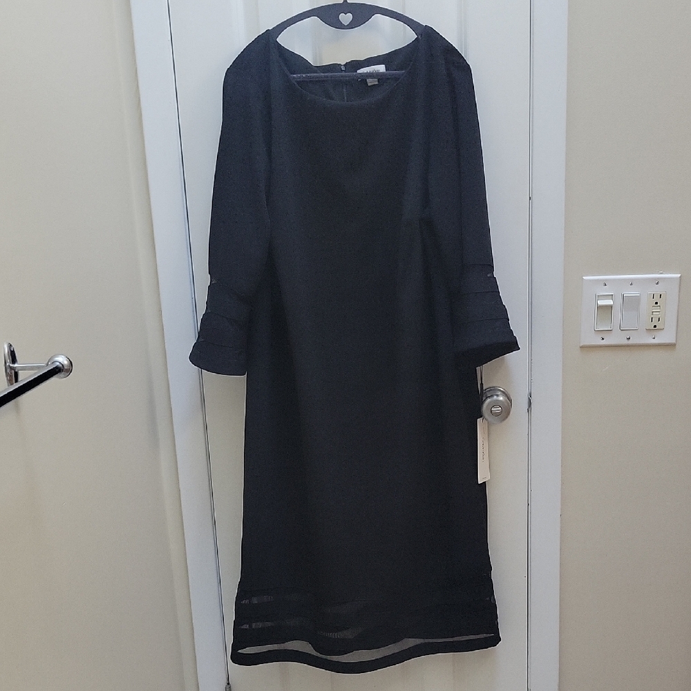 Calvin Klein Black Long Sleeve Dress